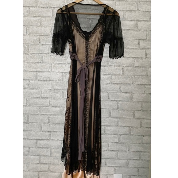 Dusty Daze Flapper Embroidered Sheer Dress - Picture 2 of 14